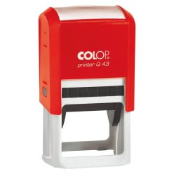  Colop Printer Q43 szövegbélyegző önfestékező 43x43 mm/piros