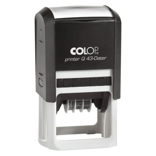  Colop Printer Q 43 dátum és szövegbélyegző önfestékező 43x43 mm